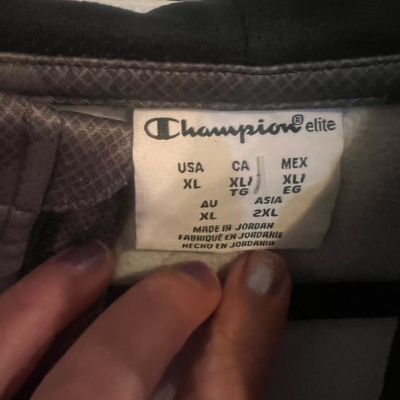 Champion Gray Camouflage Half-Zip Hoodie - Picture 4 of 5